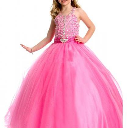2016 Style Exquisite Beaded Ball Gown Girls..