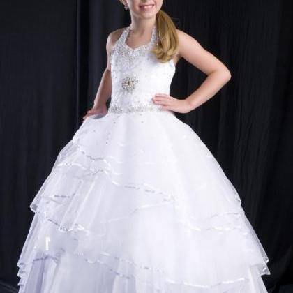 White Pageant Dresses Girls' Formal..