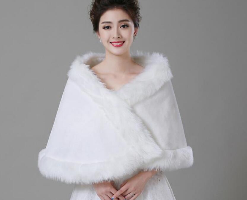 White Ivory Fur Shawl Women S Fashion Shawl Bridal Wedding Dress