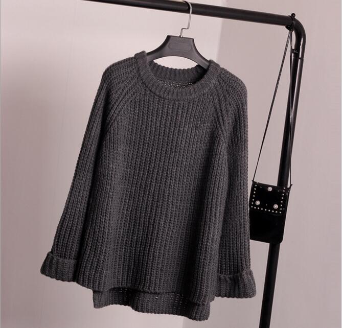 2107 New Women Long Sleeve Casual Fashion Loose Pullovers Sweater NZ317